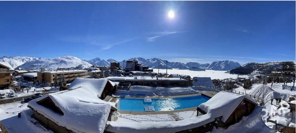 Superbe Studio Avec Vue Exceptionnelle Alpe d'Huez Exterior foto